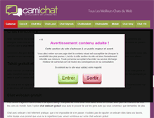 Tablet Screenshot of camichat.com